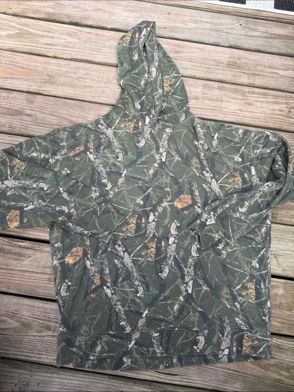 No Boundaries Green Camo Pullover Hoodie